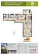 Grundriss inkl. Flächenangaben - Barrierefreie 3-Zimmer Eigentumswohnung mit 2 Balkonen im Zentrum von Leverkusen Schlebusch!