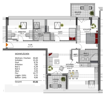 4-Zimmer Dachgeschosswohnung mit Balkon und Loggia – Ihre Eigentumswohnung oder Kapitalanlage!, 51375 Leverkusen, Dachgeschosswohnung