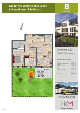 Gartenromantik im Schlebuscher Stadtzentrum, 51375 Leverkusen, Erdgeschosswohnung