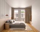 Beispielansicht Schlafzimmer - Wohnen am ISOTEC-Campus – Moderne 2-Zimmer Eigentumswohnung oder Kapitalanlage
