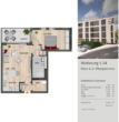 Grundriss - Stilvoll wohnen in Bergisch Gladbach -2-Zimmer Wohnung im 2.Obergeschoss mit Loggia zum Wohlfühlen