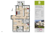 Grundriss - 3- Zimmer- Dachgeschosswohnung in Schlebusch- Ihr neues Zuhause mit Weitblick
