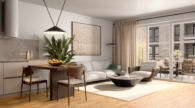 Grundriss mit Flächenangaben - Elegantes 2-Zimmer Penthouse mit Loggia – Ihr neues Zuhause in Bergisch Gladbach am ISOTEC-Campus