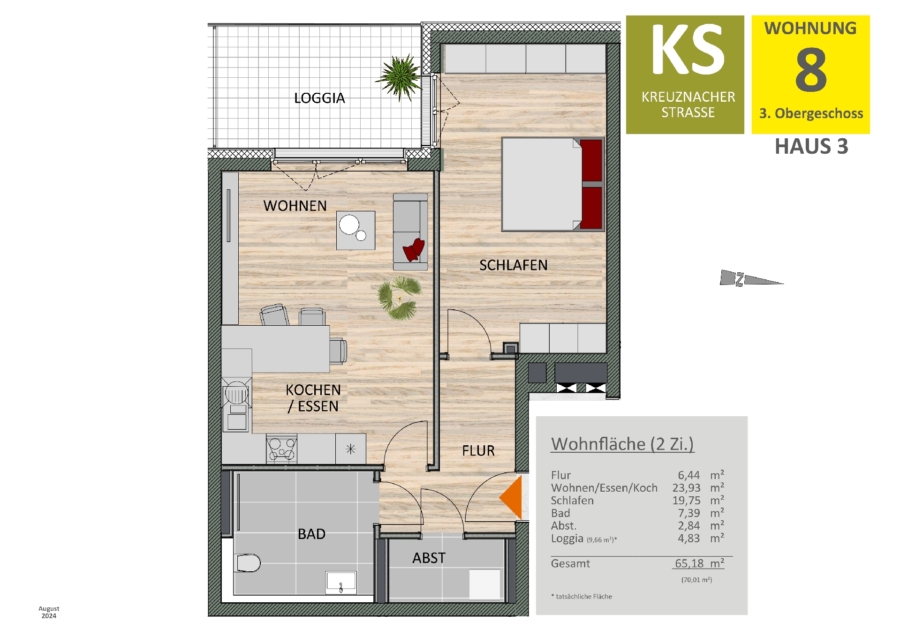 Grundriss WE08